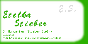 etelka stieber business card